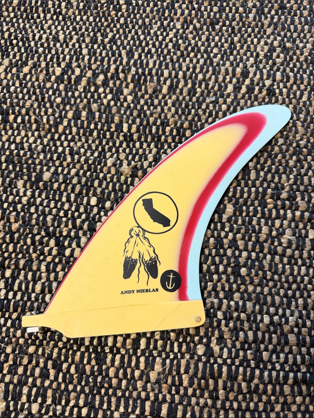 Captain Fin Saco Andy Nieblas Surfboard Fin - retro colorway, 8 inch